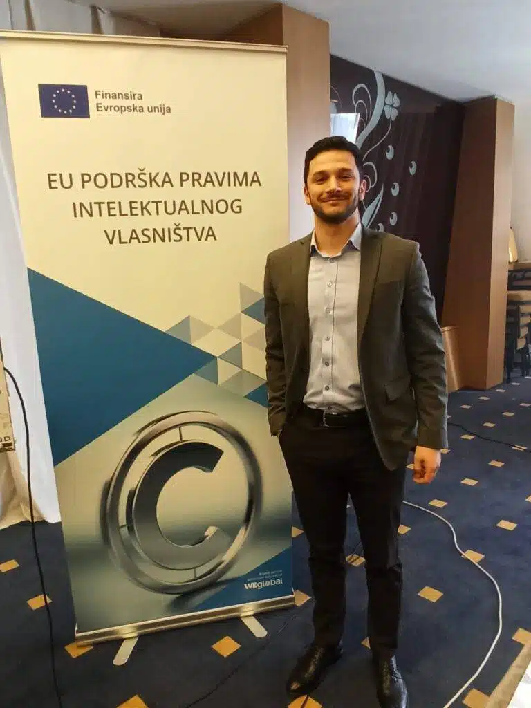 Our Kusmic Senad, participated at the lecture “EU support for intellectual property rights" where drafts of new laws in the field of intellectual property in Bosnia and Herzegovina were presented.